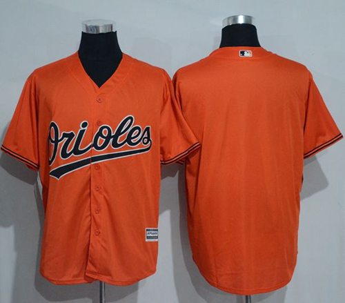 Orioles Blank Orange New Cool Base Stitched MLB Jersey - Click Image to Close